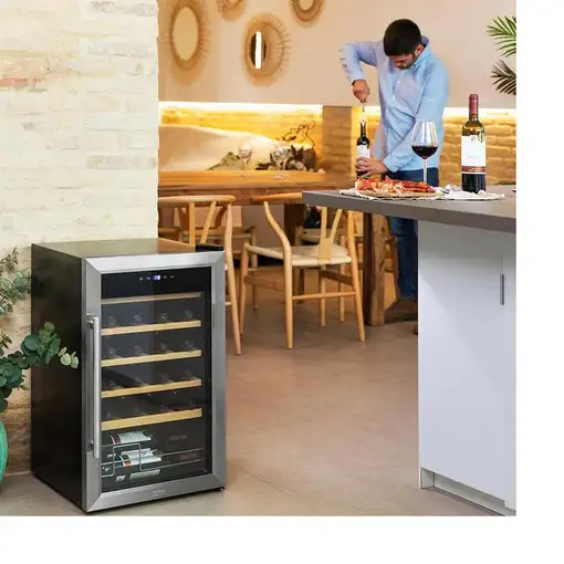 Vinoteca GrandSommelier 2450 Inox Compressor