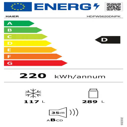 Frigoríficos сombis Independiente 406 L Acero inoxidable 2D 60 Serie 5 Pro 3400547