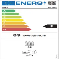 Teka RVF 10032 GBK Nevera de vino termoeléctrico Independiente Negro 32 botella(s)
