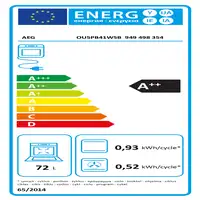 AEG Series 5000 OU5PB41WSB 72 L 3490 W Negro