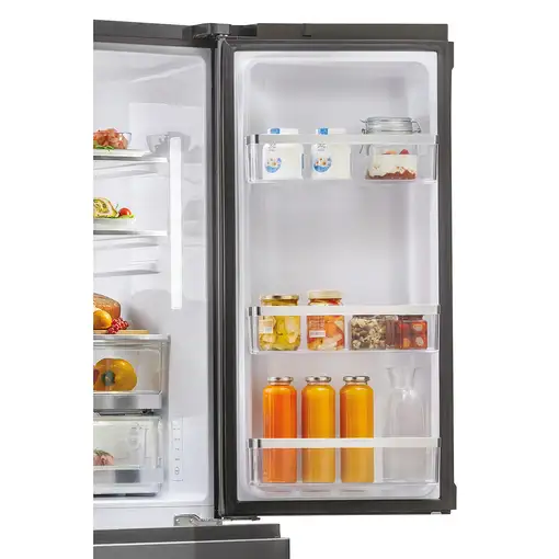 Haier FD 100 Serie 7 HB26FSNAAA nevera puerta lado a lado Independiente 750 L E Ne
