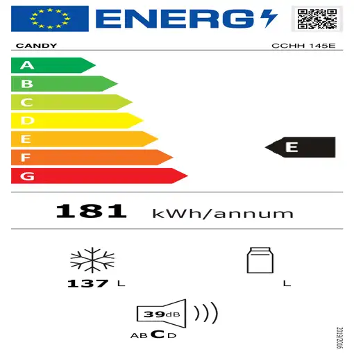 Candy CCHH 145E Arcón congelador Independiente 137 L E Blanco