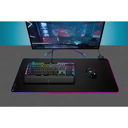 Corsair MM700 RGB Alfombrilla de ratón para juegos Negro