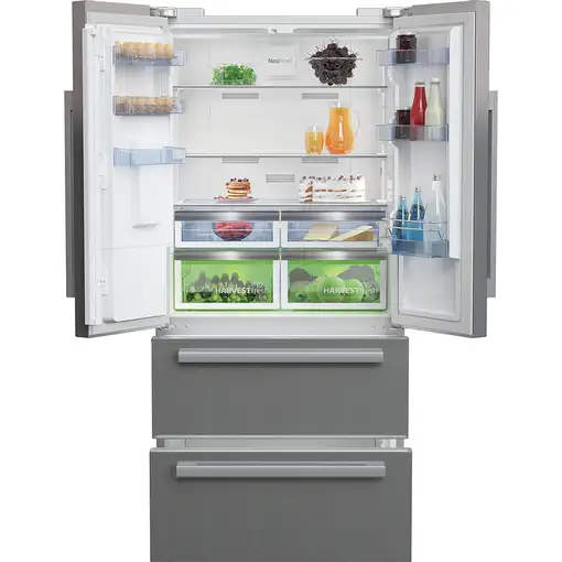 Beko GNE60542DXPN nevera puerta lado a lado Independiente 539 L Acero inoxidable