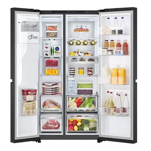 LG GSLE91EVAC nevera puerta lado a lado Independiente 628 L Negro