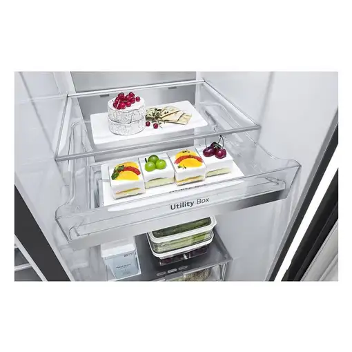 LG GSLE91EVAC nevera puerta lado a lado Independiente 628 L Negro