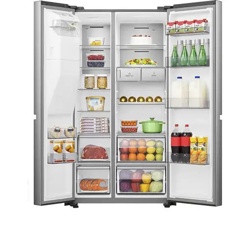 Hisense RS818N4TIE nevera puerta lado a lado Independiente 632 L Acero inoxidable