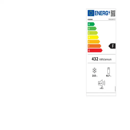 Hisense RS818N4TIE nevera puerta lado a lado Independiente 632 L Acero inoxidable