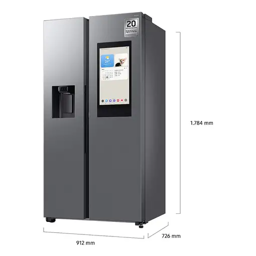 Samsung Series 9 Frigorífico Americano Family Hub Bespoke AI 178cm 614L Clase E In
