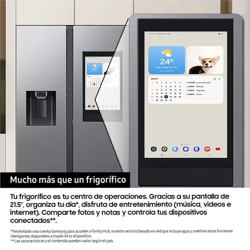 Samsung Series 9 Frigorífico Americano Family Hub Bespoke AI 178cm 614L Clase E In
