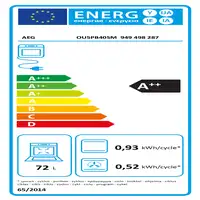 AEG Series 5000 OU5PB40SM 72 L 2990 W Negro, Acero inoxidable