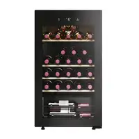 Haier Wine Bank 50 Serie 3 HWS34GGH1 Nevera de vino Independiente Negro 34 botella