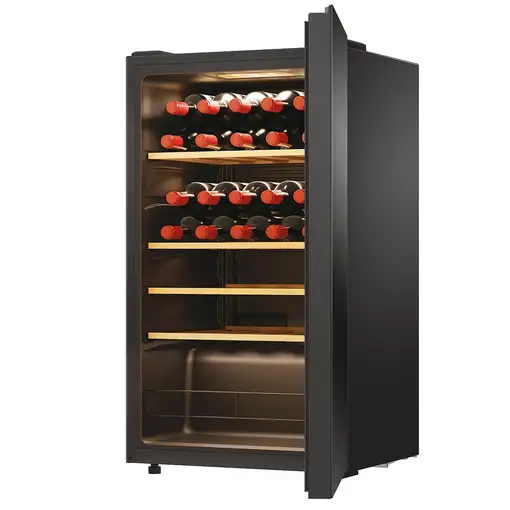 Haier Wine Bank 50 Serie 3 HWS34GGH1 Nevera de vino Independiente Negro 34 botella