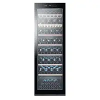 Haier Wine Bank 60 Serie 3 WS171GA Nevera de vino Independiente Negro 166 botella(