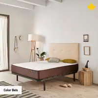 Pack Colchon + Cabecero Tapizado + Somier Descansin | 150 x 200 | Beis