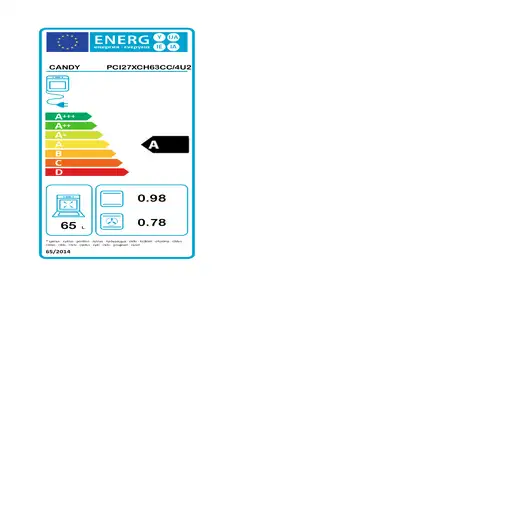 Horno 65 L Acero inoxidable Timeless 33900695 CANDY