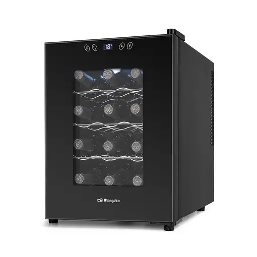Orbegozo VT 1230 Nevera de vino Independiente Negro 12 botella(s)