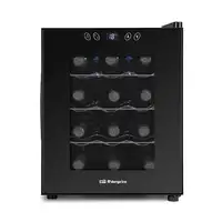 Orbegozo VT 1230 Nevera de vino Independiente Negro 12 botella(s)