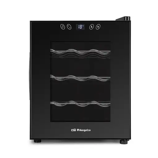 Orbegozo VT 1230 Nevera de vino Independiente Negro 12 botella(s)
