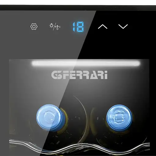 G3 Ferrari RISERVETTA 10 Nevera de vino termoeléctrico Independiente Negro 10 bote