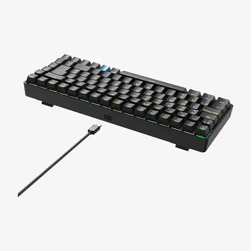 Hiditec GKE010005 teclado Juego USB + RF Wireless + Bluetooth QWERTY Español Negro
