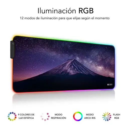 Alfombrilla Con Led Para Ratón Extra Grande Montaña