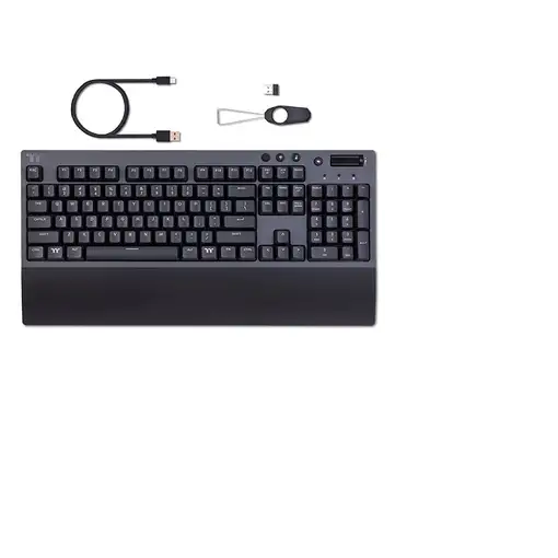 Thermaltake W1 Wireless teclado Juego USB + RF Wireless + Bluetooth Español Negro