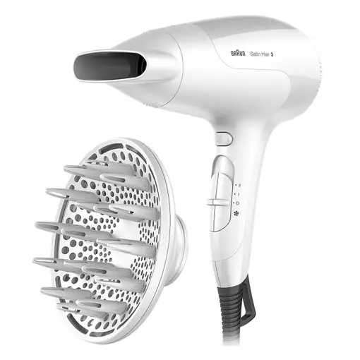 Braun Satin Hair 3 HD 385 secador 2000 W Blanco