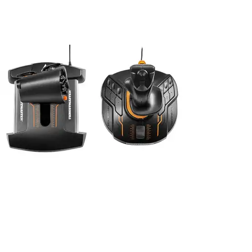 Thrustmaster T-16000M FCS Hotas Negro, Naranja USB Palanca de mando Analógico/Digi