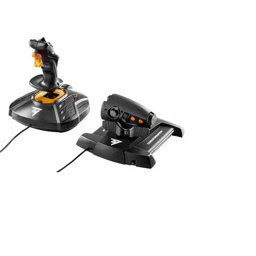 Thrustmaster T-16000M FCS Hotas Negro, Naranja USB Palanca de mando Analógico/Digi