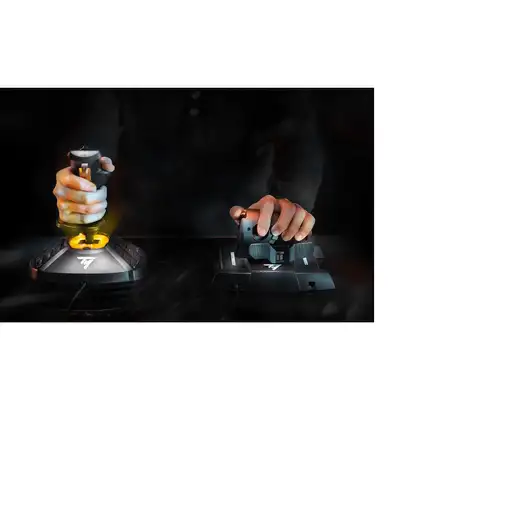 Thrustmaster T-16000M FCS Hotas Negro, Naranja USB Palanca de mando Analógico/Digi