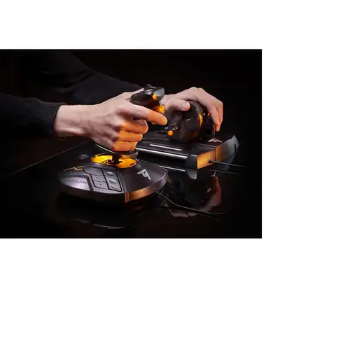 Thrustmaster T-16000M FCS Hotas Negro, Naranja USB Palanca de mando Analógico/Digi