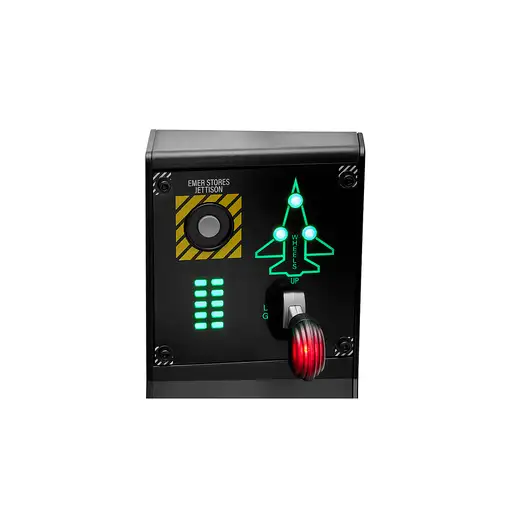 Thrustmaster VIPER Panel Negro USB Joystick/Palanca de control lateral + cuadrante