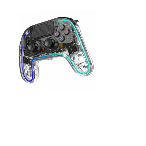 Spirit of Gamer Neon Bluetooth Transparente Gamepad Analógico PlayStation 4, Plays