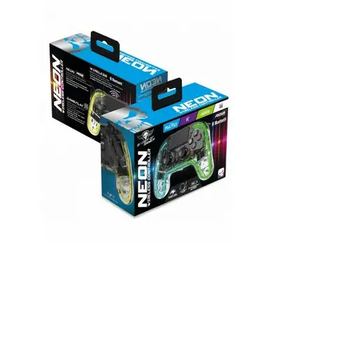 Spirit of Gamer Neon Bluetooth Transparente Gamepad Analógico PlayStation 4, Plays