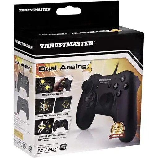 Thrustmaster Dual Analog 4 Negro USB Gamepad Analógico PC