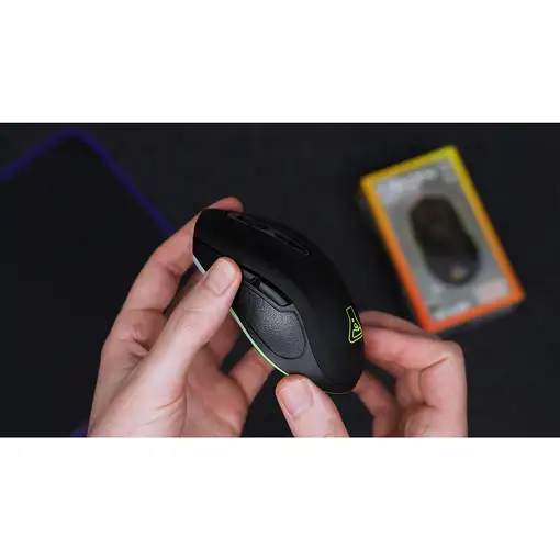 The G-Lab Kult Neon ratón Juego mano derecha RF inalámbrico 2400 DPI