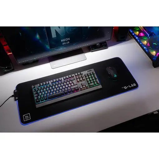 The G-Lab Kult Neon ratón Juego mano derecha RF inalámbrico 2400 DPI