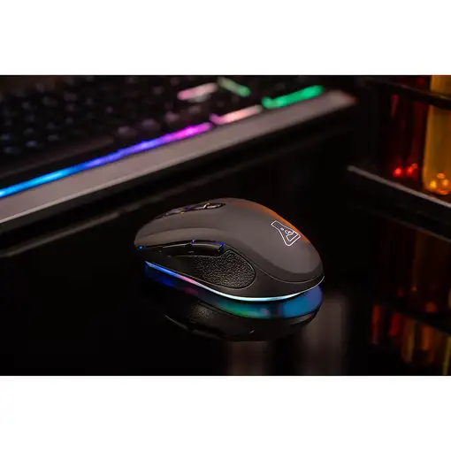 The G-Lab Kult Neon ratón Juego mano derecha RF inalámbrico 2400 DPI