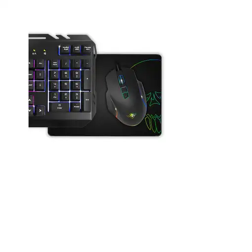 Spirit of Gamer PRO MK5 teclado Ratón incluido Juego USB AZERTY Francés Negro