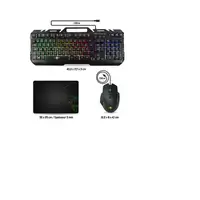 Spirit of Gamer PRO MK5 teclado Ratón incluido Juego USB AZERTY Francés Negro