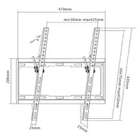 Equip 650311 Soporte de pared para TV inclinable de 32''-55