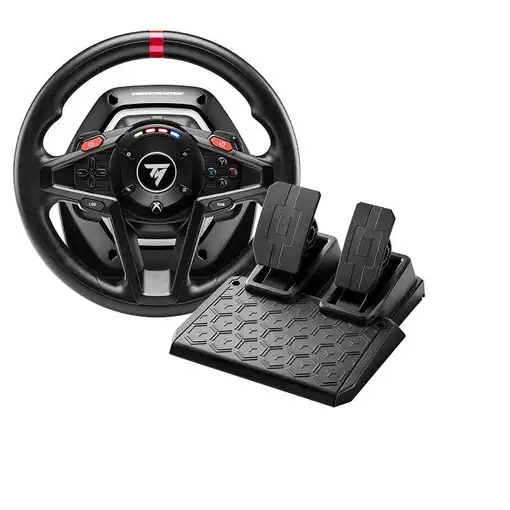 Thrustmaster T128 Negro USB Volante + Pedales Analógico PC, Xbox