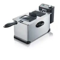 Severin FR 2431 freidora Sencillo 3 L Independiente 2000 W Acero inoxidable