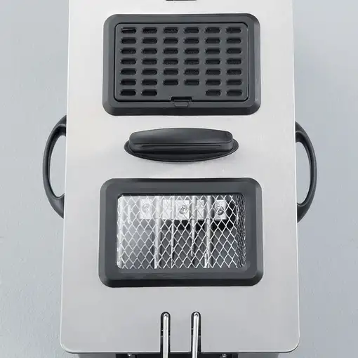 Severin FR 2431 freidora Sencillo 3 L Independiente 2000 W Acero inoxidable