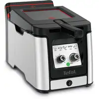 Tefal Clear Duo FR600D Sencillo 0,65 L Independiente 2000 W Freidora Negro, Acero