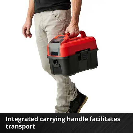 Aspiradora  TE-VC 18/10 Li-Solo 10 L Negro, Rojo  EINHELL