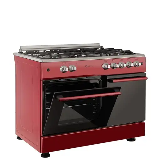 SOLTHERMIC® COCINA F9LT50G2 GAS ROJA 90X60 PORTABOMBONA