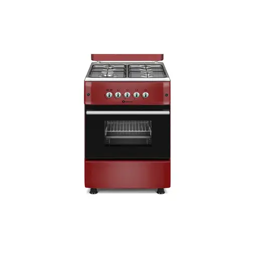 SOLTHERMIC® COCINA F5S40G2IR GAS ROJA BURDEOS 50X55
