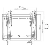 Equip 650408 Soporte de pared para TV inclinable de 23"-43